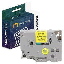 Taśma do Brother TZE-641 18mm żółta/czarny Zamiennik