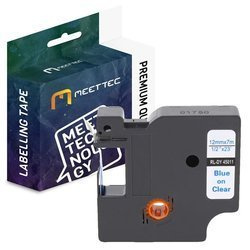 Taśma do DYMO D1 45011 12mm przeźroczysta/niebieski Zamiennik