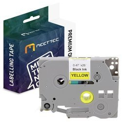 Taśma do Brother TZE-631 12mm żółta/czarny Zamiennik