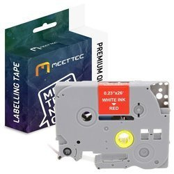 Taśma do Brother TZE-415 6mm czerwona/biały Zamiennik