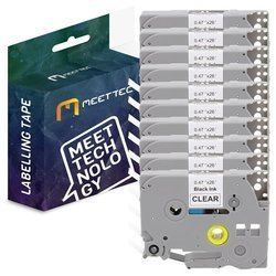 Taśma do Brother TZE-131 12mm przeźr/czarny Zamiennik (10-PAK)