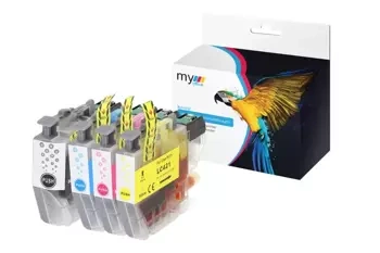 Zestaw tuszów MyOffice zamiennik LC421CMYK do Brother