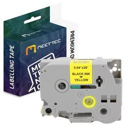 Taśma do Brother TZE-651 24mm żółta/czarny Zamiennik