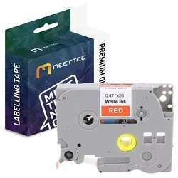 Taśma do Brother TZE-435 12mm czer./biały Zamiennik