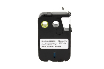 Taśma do DYMO 1868751 12mm biała/czarny Zamiennik