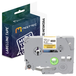 Taśma do Brother TZE-B31 12mm pomar./czarny Zamiennik