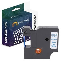 Taśma do DYMO D1 45014 12mm biała/niebieski Zamiennik