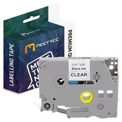 Taśma do Brother TZE-131 12mm przeźr/czarny Zamiennik