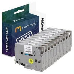 Taśma do Brother TZE-231 12mm biała/czarny Zamiennik (10-PAK)