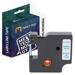 Taśma do DYMO D1 40911 9mm przeźroczy/niebieski Zamiennik