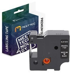 Taśma do DYMO D1 53721 24mm czarna/biały Zamiennik