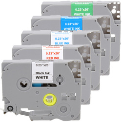 Zestaw kolorowych taśm do Brother TZE 6mm Zamiennik