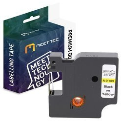 Taśma do DYMO D1 40918 9mm żółta/czarny Zamiennik