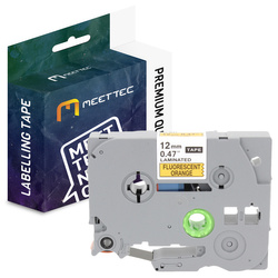 Taśma do Brother TZE-B31 12mm zpomarańczowa/czarny Zamiennik