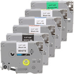 Zestaw kolorowych taśm do Brother TZE 12mm Zamiennik