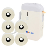 Drukarka G&G  GG-AT110HW z 5-pakiem białych taśm GG WT110HW