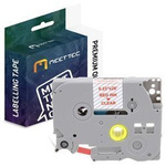 Taśma do Brother TZE-112 6mm przeźr/czerwony Zamiennik