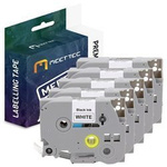 Taśma do Brother TZE-241 18mm biała/czarny Zamiennik (5-PAK)